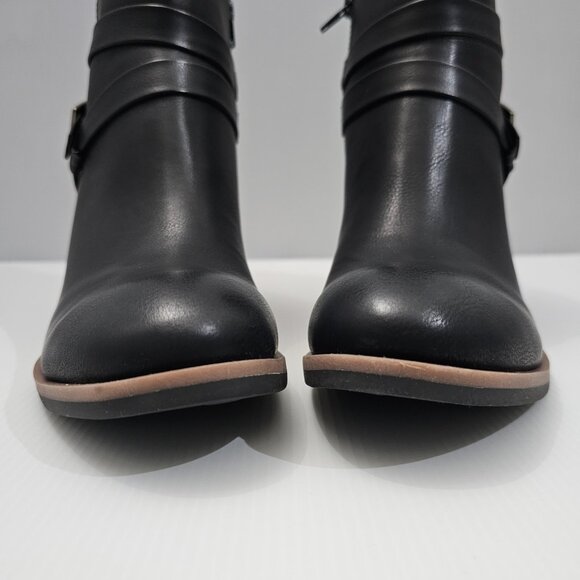 NEW Korks Kork Ease Heidi Ankle Bootie Womens 9.5 Black Block Heel Fall Everyday - Picture 7 of 14